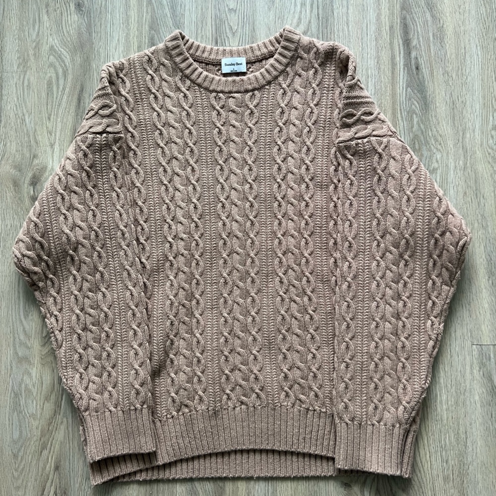 Aritzia Sunday Best cable knit sweater